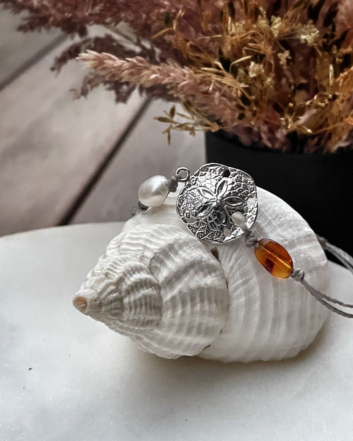 Glücksarmband mit 925er Silber "Sanddollar"