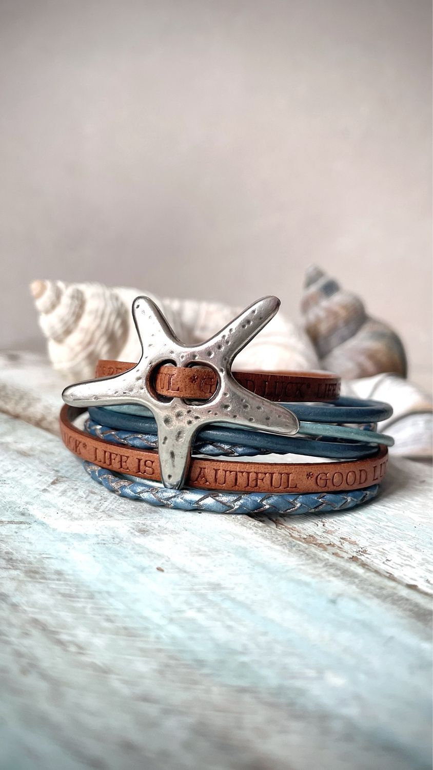 Seestern Lederarmband