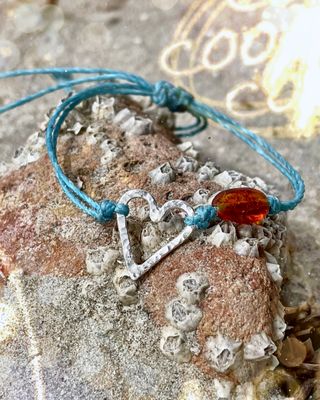 Meerfein ❤️ 925er Silber Armband/ Herz handgeschmiedet. Meerfein ❤️ 925er Silber Armband/ Herz handgeschmiedet.