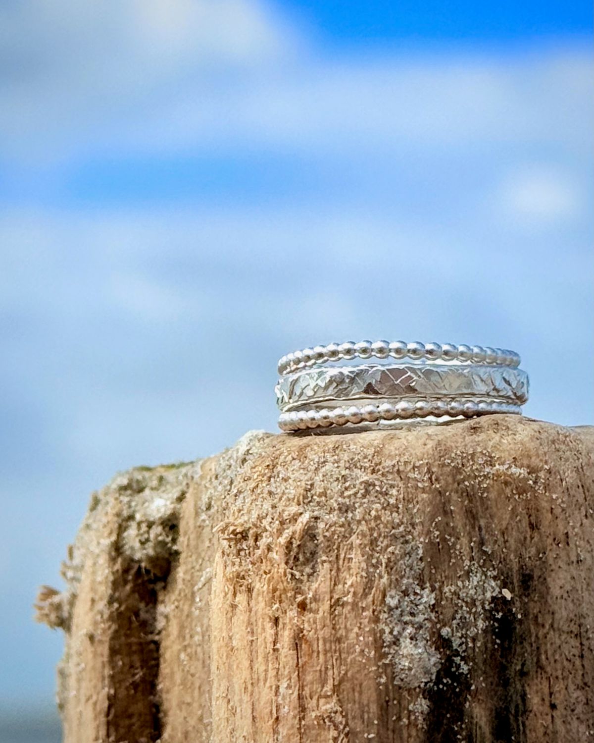Meerfein Ring ? Reserviert für Andrea!  3er Ringset aus 925er Silber, Gr. 53