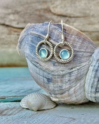 Kunstmolkieken/Meerfein ❤️ 925er Silber Ohrringe, handgemacht