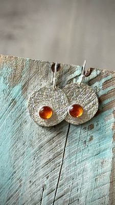 Kunstmolkieken/Meerfein ? 999er Silber Ohrringe mit Bernstein. Reserviert für Ellen. Kunstmolkieken/Meerfein ? 999er Silber Ohrringe mit Bernstein. Reserviert für Ellen.