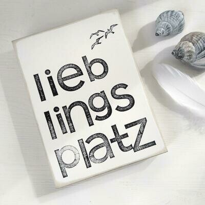 Schild "Lieblingsplatz