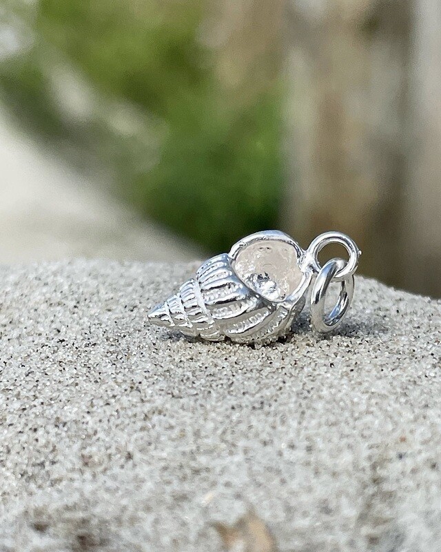 925er Silber Kette mit 3D Anhänger  Wellhornschnecke