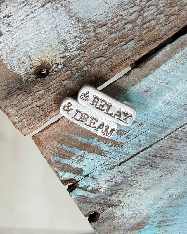 925er Silber Ohrstecker, RELAX & DREAM