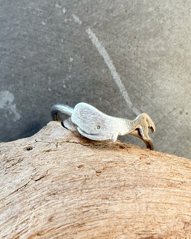 Reserviert für Kerstin! ❤️ Handgemachter Pottwal Ring  ?  ein kleines Unikat aus 925er Silber