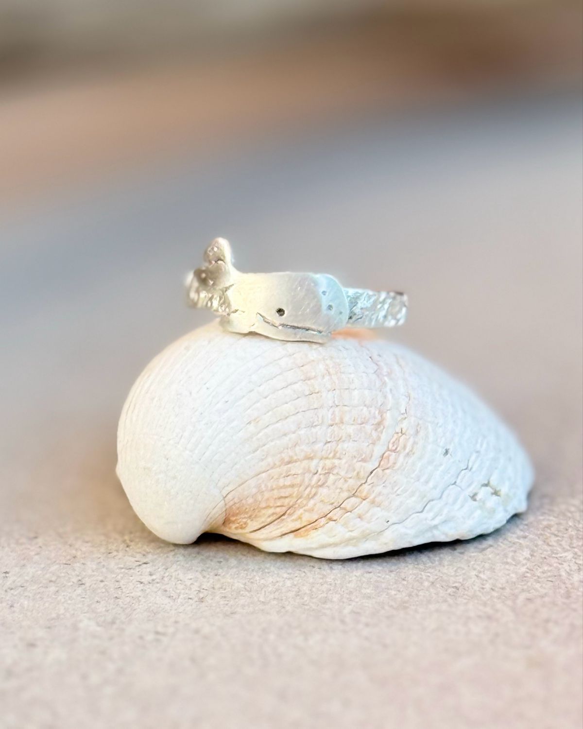 ❤️ Handgefertigter Pottwal Ring Gr. 57 ? ein kleines Unikat aus 925er Silber ❤️ Handgefertigter Pottwal Ring Gr. 57 ? ein kleines Unikat aus 925er Silber