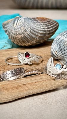 ❤️ Buckelwal Ring mit Stein ? ein Unikat aus 925er Silber ❤️ Buckelwal Ring mit Stein ? ein Unikat aus 925er Silber