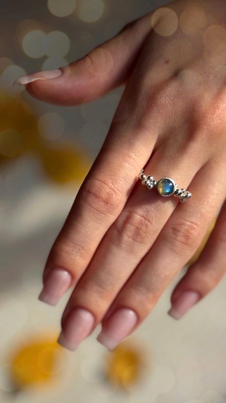 Verstellbarer Neptun Ring aus 925er Silber und Altsilber