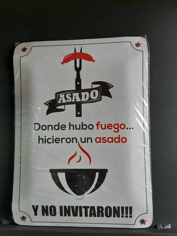 Placas decorativas con frases argentinas