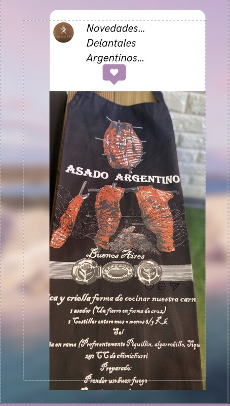 Delantal estampado con diseño Argentino