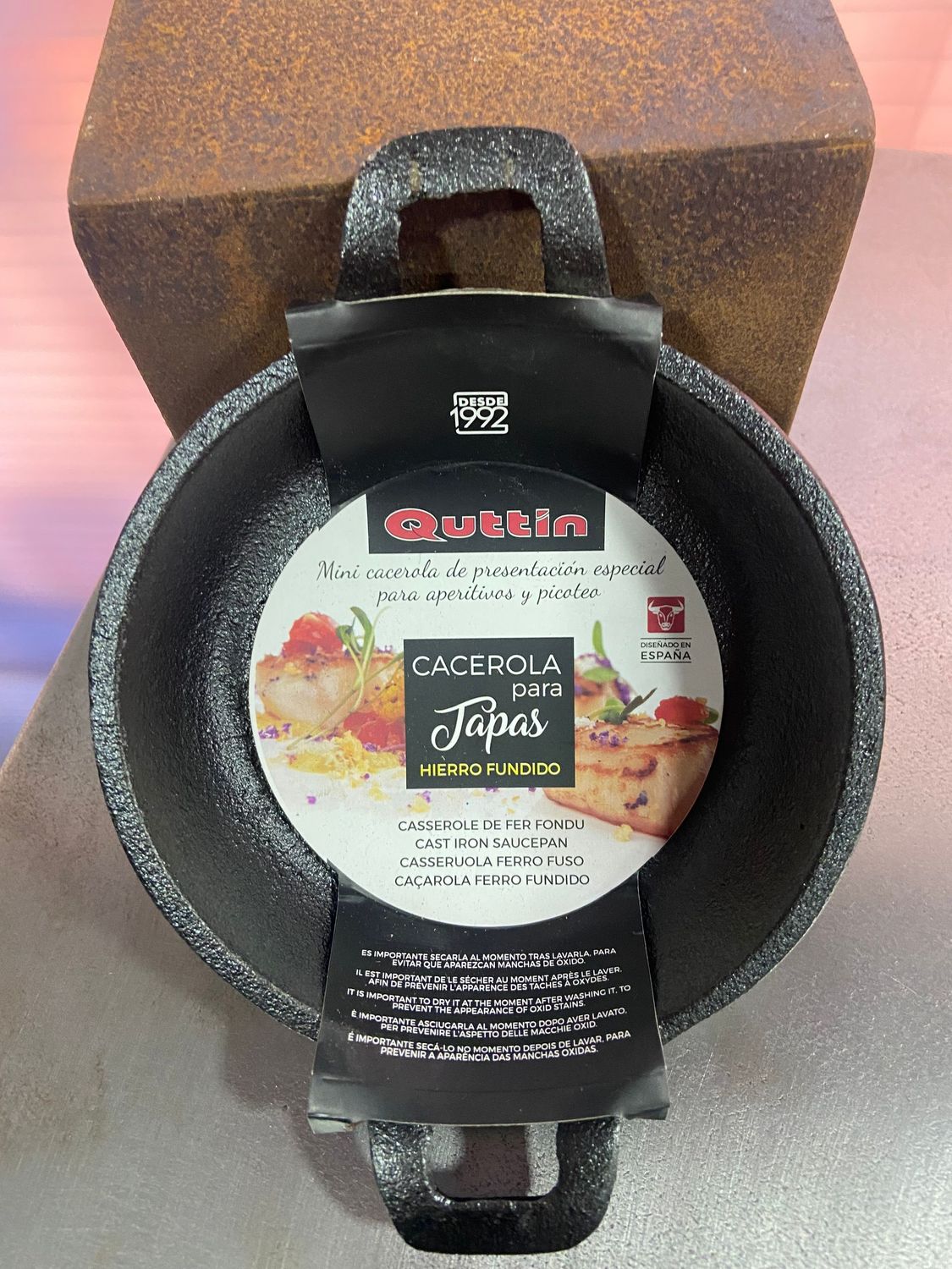 Cacerola para tapas de hierro fundido