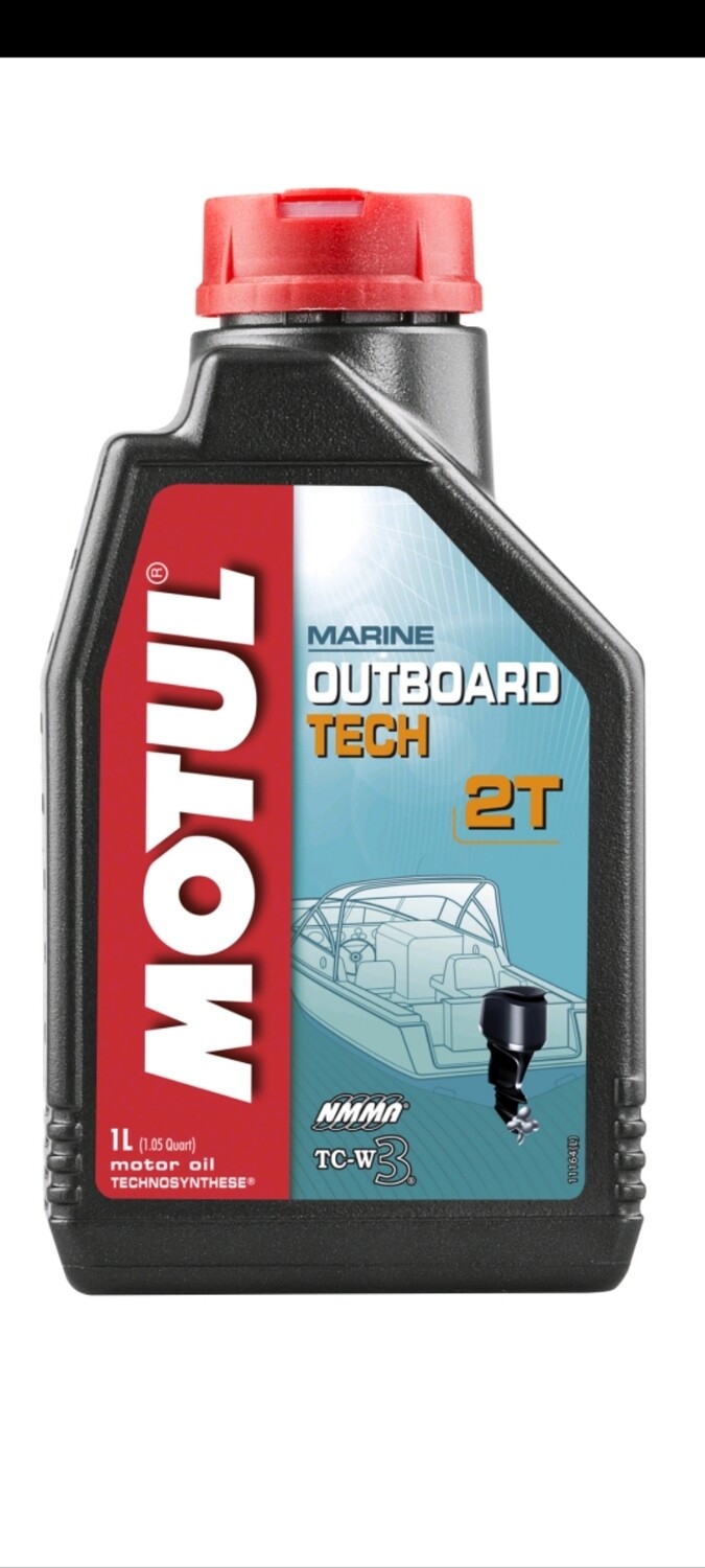Масло для лодочных моторов 2T Motul Outboard Tech 1 л