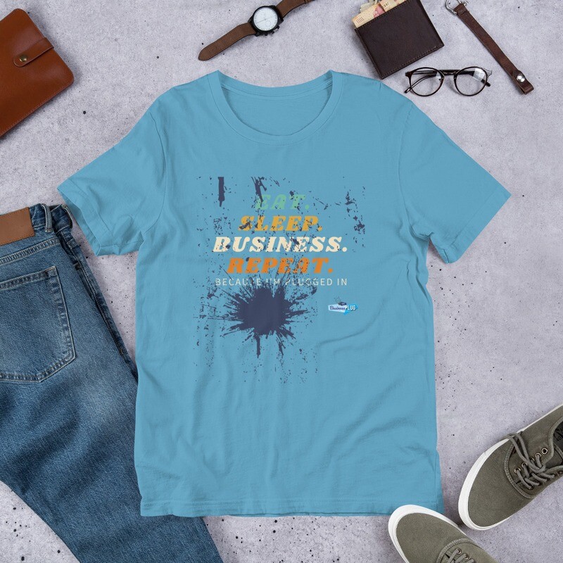Eat Sleep Business Repeat Short-Sleeve Unisex T-Shirt