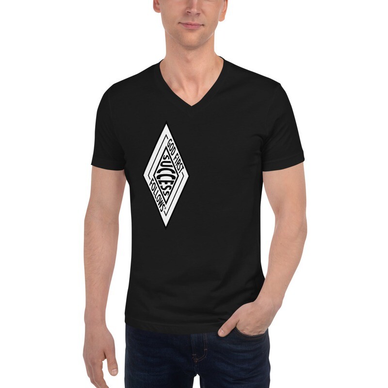 SUCCESS BRAND Unisex Short Sleeve V-Neck T-Shirt