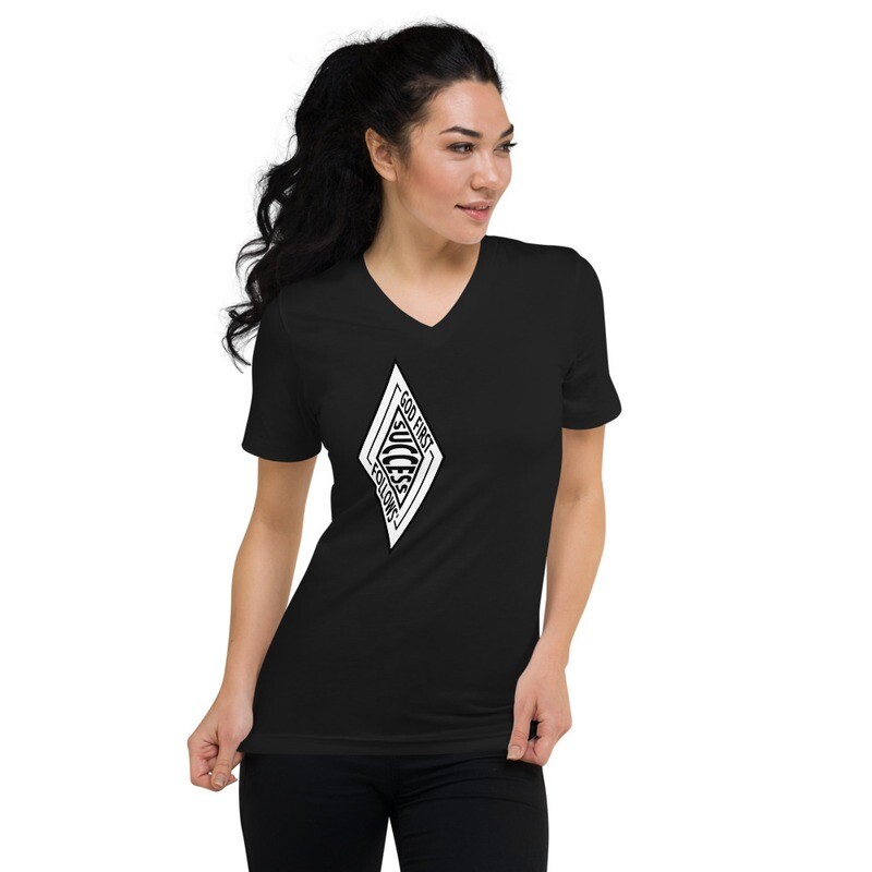 SUCCESS BRAND Unisex Short Sleeve V-Neck T-Shirt