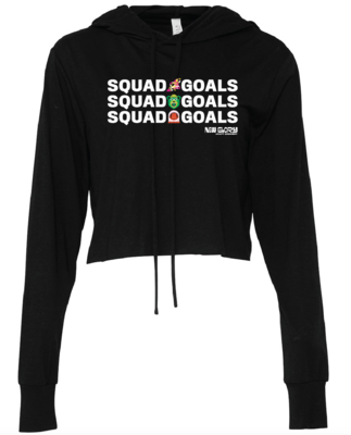 Squad Goals Ladies’ Long Sleeve Hoodie Tee