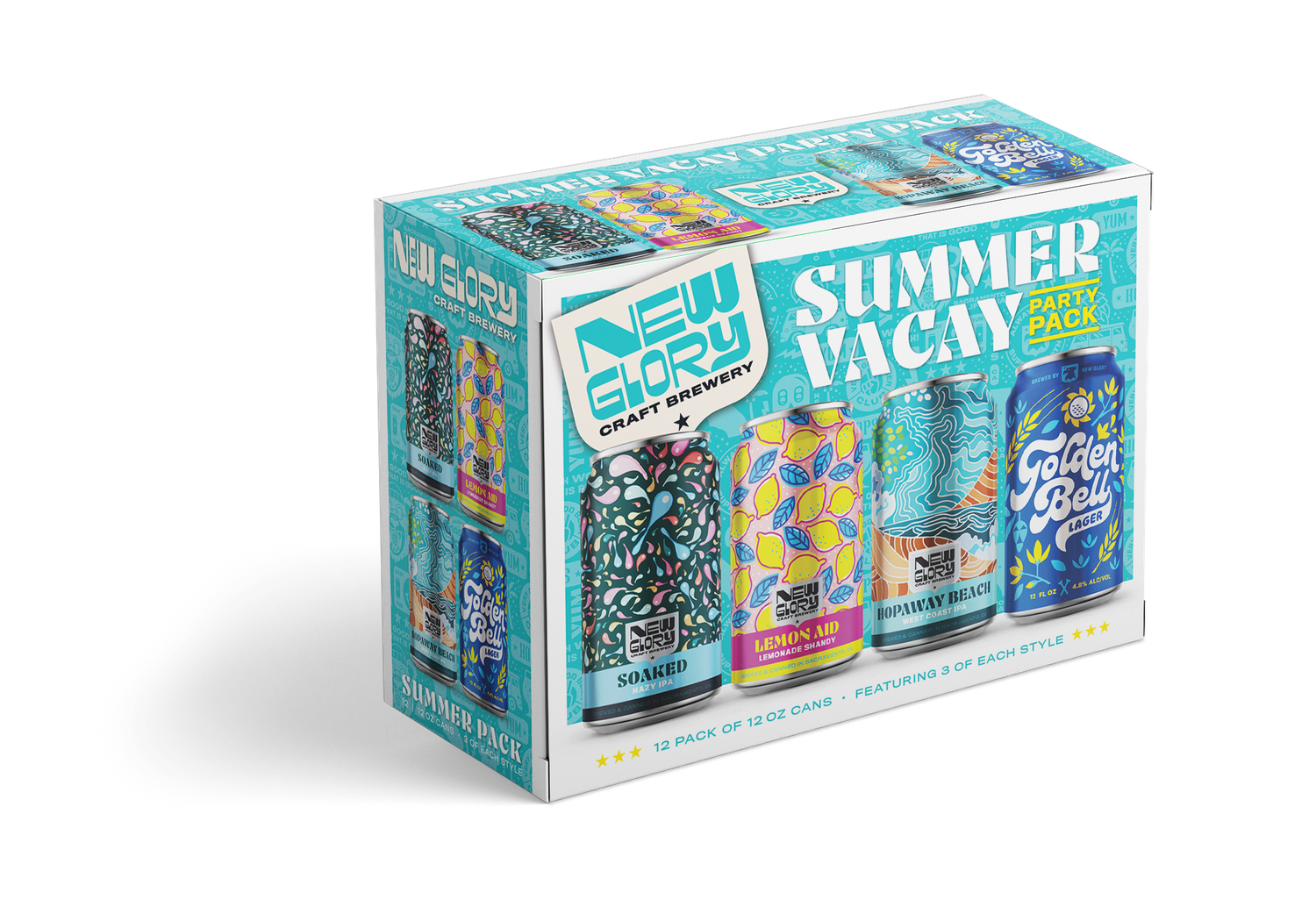"Summer Vacay" Variety Pack (1) 12 Pack *Shipping for CA Only Shop
