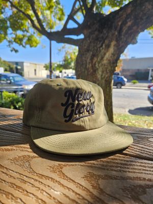 New Glory Script Logo Hat Green