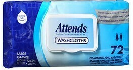 Attends Adult Washcloths XL 72ct