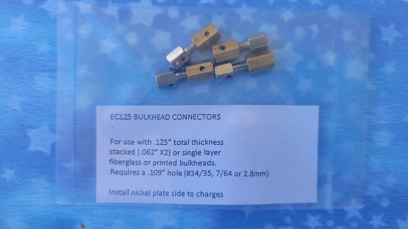 Compact 1/8&quot; Bulkhead Terminals (4-pack)
