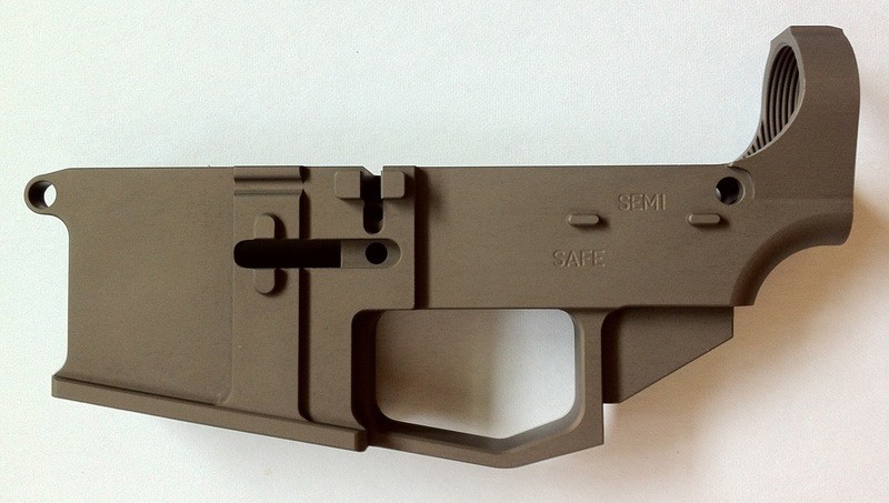 80% Lower Receiver (7075-T6) in Flat Dark Earth type III hard anodized