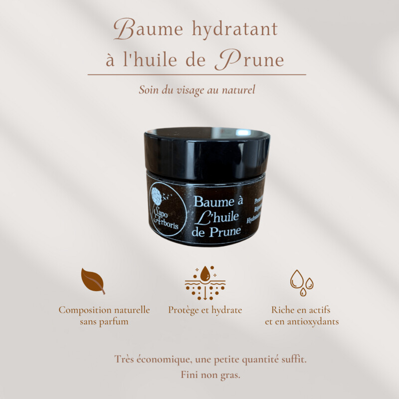 Baume hydratant à l'huile de prune