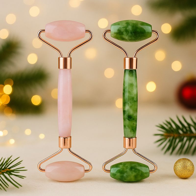 ROULEAU DE JADE (au choix en quartz rose ou jade) ROULEAU DE JADE (au choix en quartz rose ou jade)