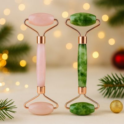 ROULEAU DE JADE (au choix en quartz rose ou jade) ROULEAU DE JADE (au choix en quartz rose ou jade)