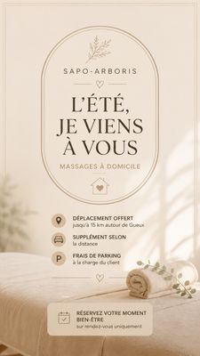 Massage à domicile (1h) Massage à domicile (1h)