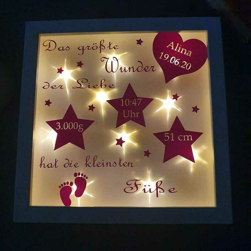 Bilderrahmen beleuchtet