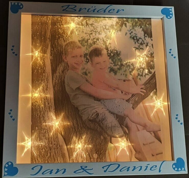 Fotobilderrahmen beleuchtet