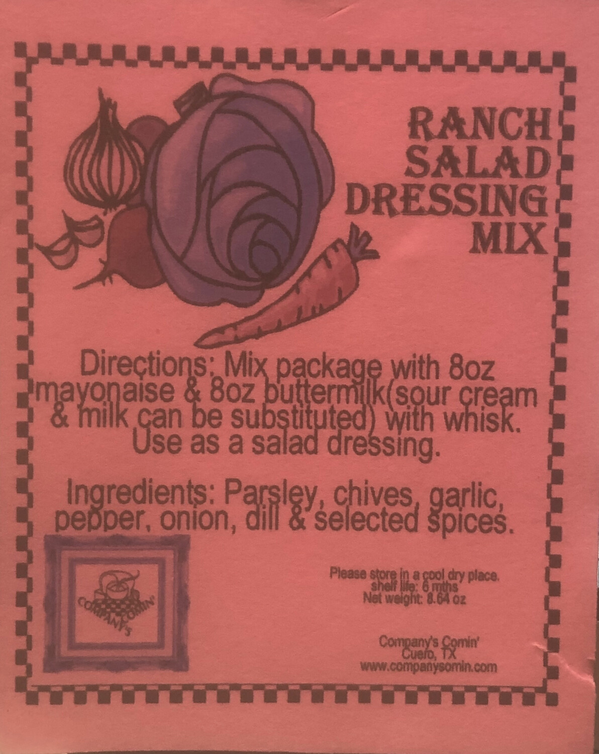 Ranch Salad Dressing Mix