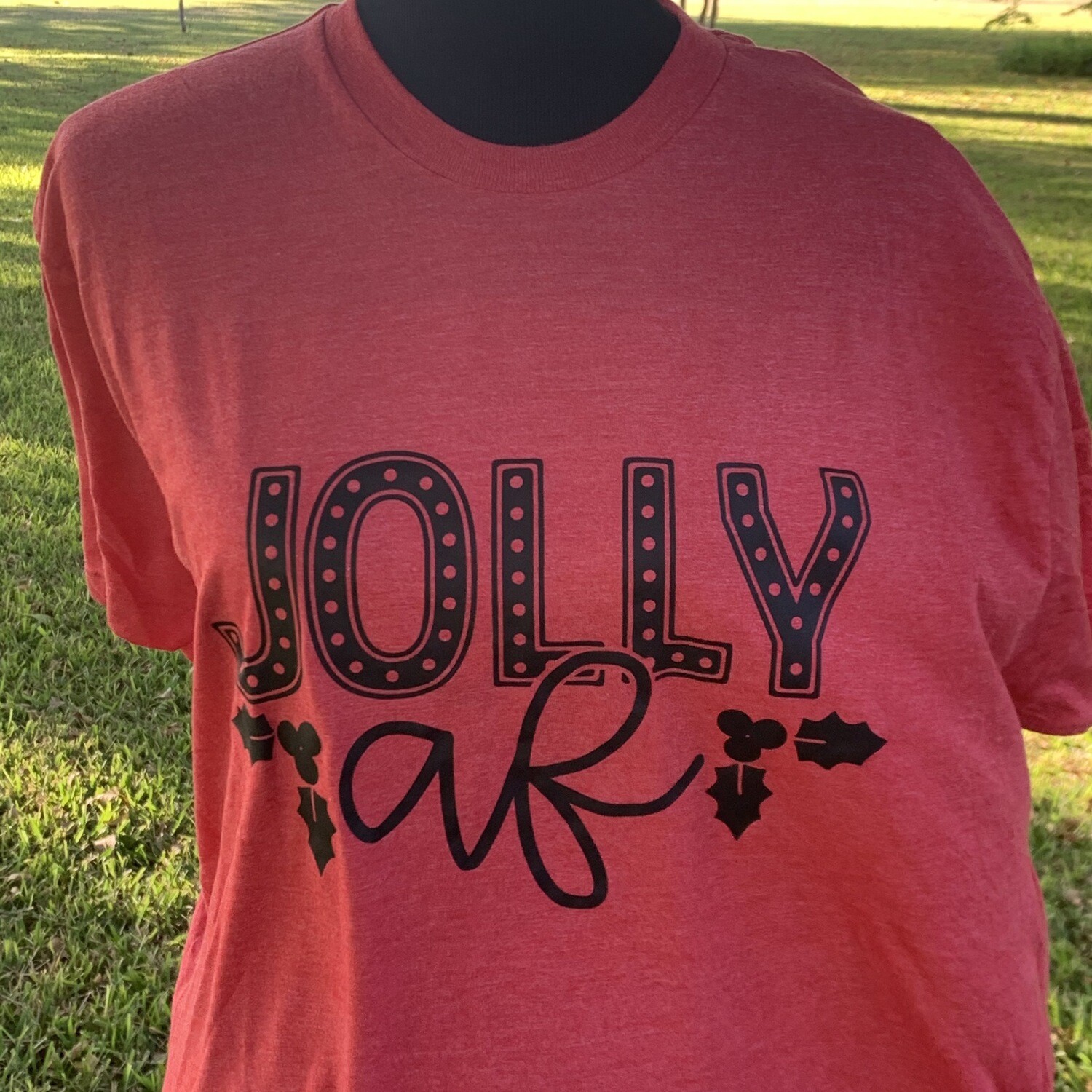 Jolly AF T-Shirt - Heather Red