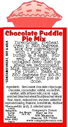 Chocolate Puddle Pie Mix