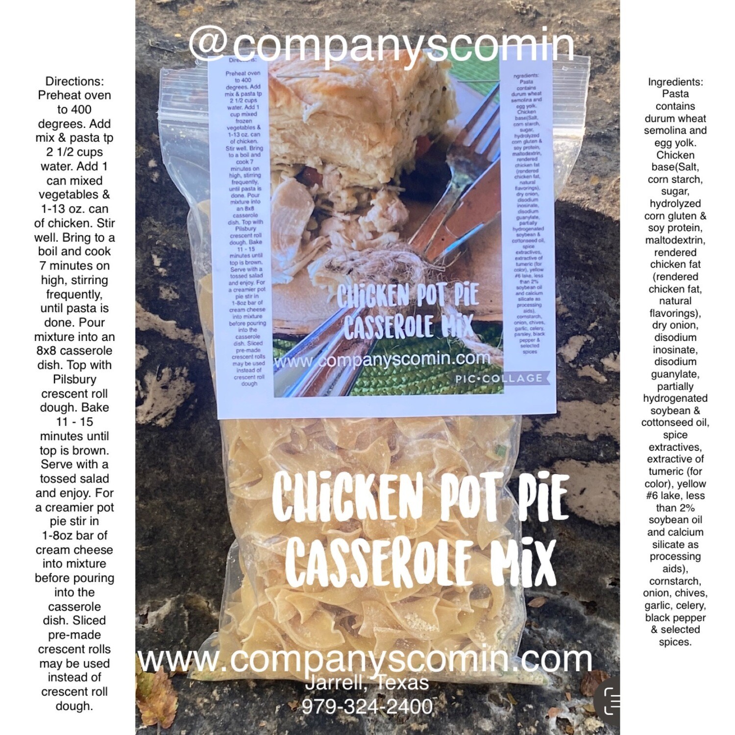 Chicken Pot Pie Casserole Mix