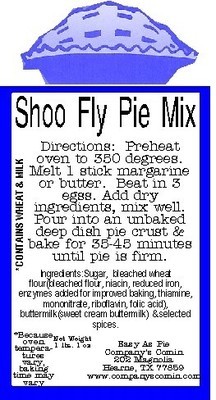 ShooFly Pie Mix