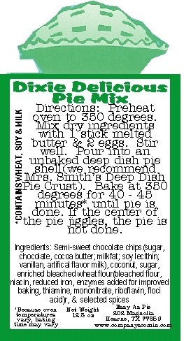 Dixie Delicious Pie Mix