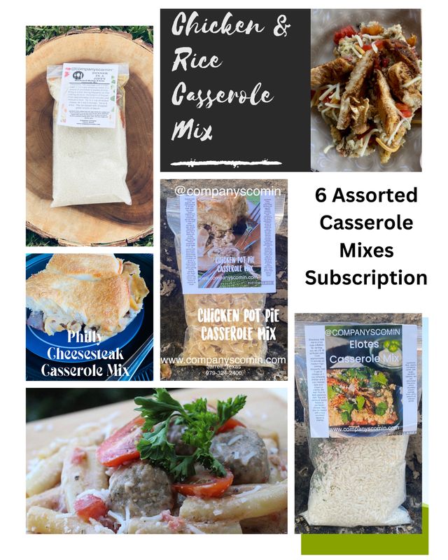 6 Pack Assorted Casserole Mix Subscription