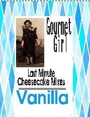 Vanilla Cheesecake Mix