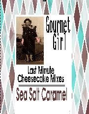 Sea Salt Caramel Cheesecake Mix