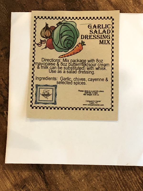 Garlic Salad Dressing Mix