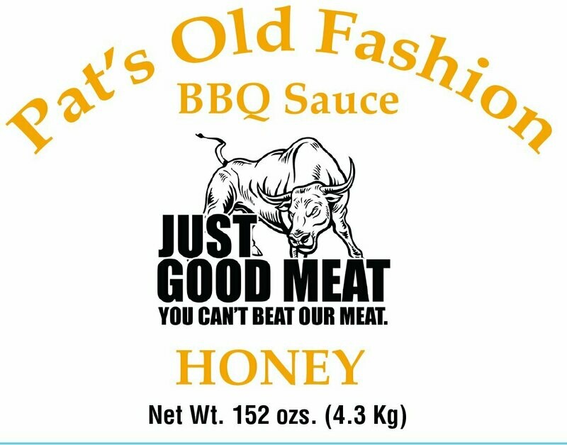 Pat's Old Fashion Honey BBQ Sauce  Party Gallon Size