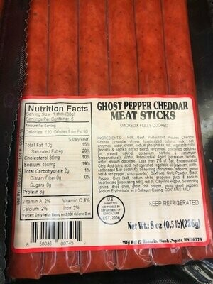 Ghost Pepper Beef Sticks