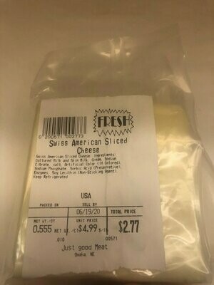 Swiss American Sliced Cheese