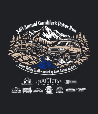 34th Annual Gambler's Poker Run T-Shirt