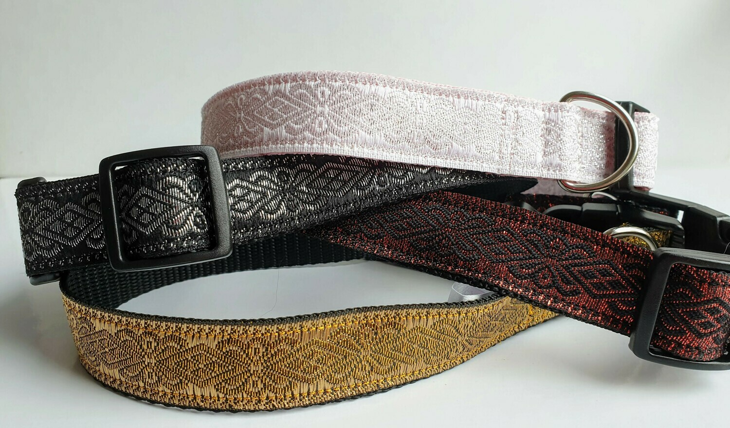 Sparkly 25mm Width Balinese Ribbon Clip or House Collar
