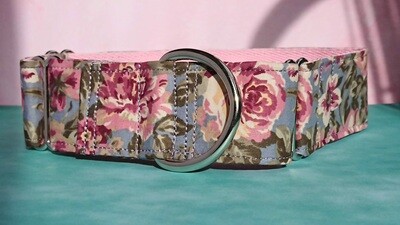 Vintage Laura Ashley Fabric Limited Edition Martingale Collar, House or Clip.
'May'