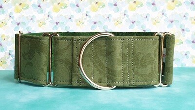 Vintage Laura Ashley Fabric Limited Edition Martingale Collar, House or Clip 'Damask'