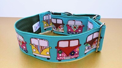 Collar &#39;Happy Camper&#39; VW Camper Van Martingale, House or Clip